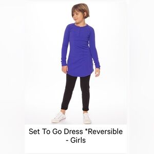 Ivivva by lululemon- set to go dress reversible size 6